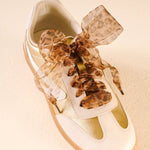 Sheer Cheetah Step It Up Shoelaces - Juli's Wearable Art