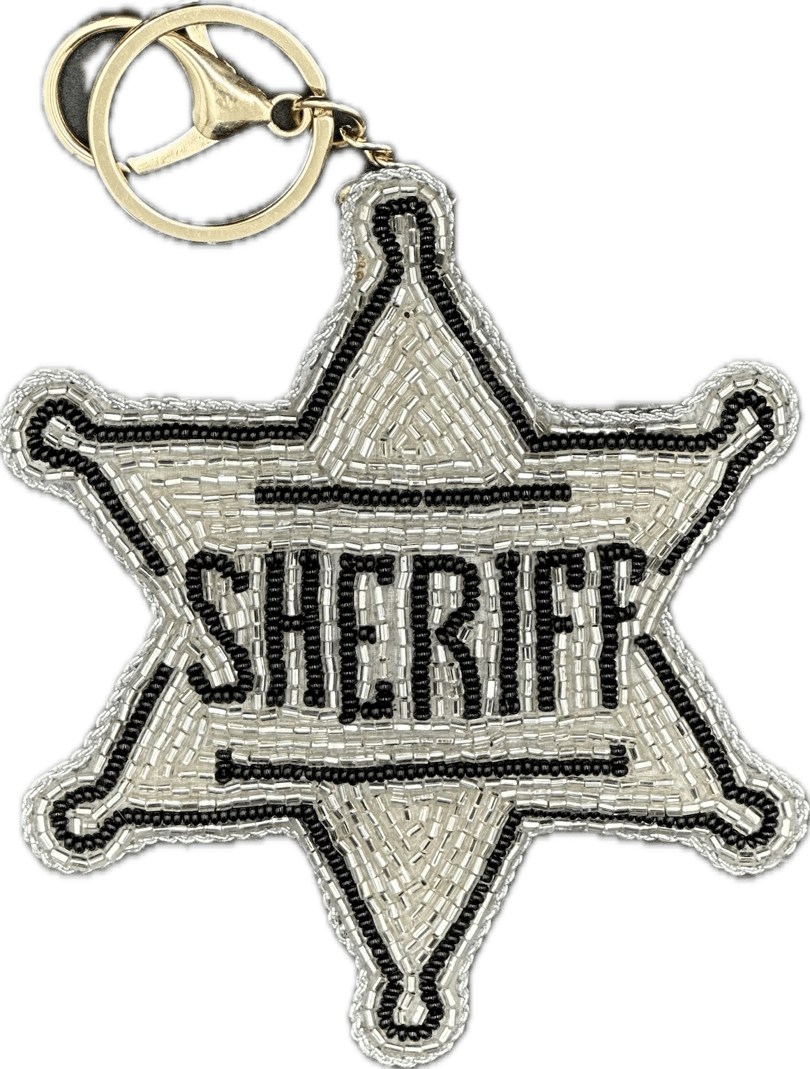 Sheriff Beaded Bag Charm