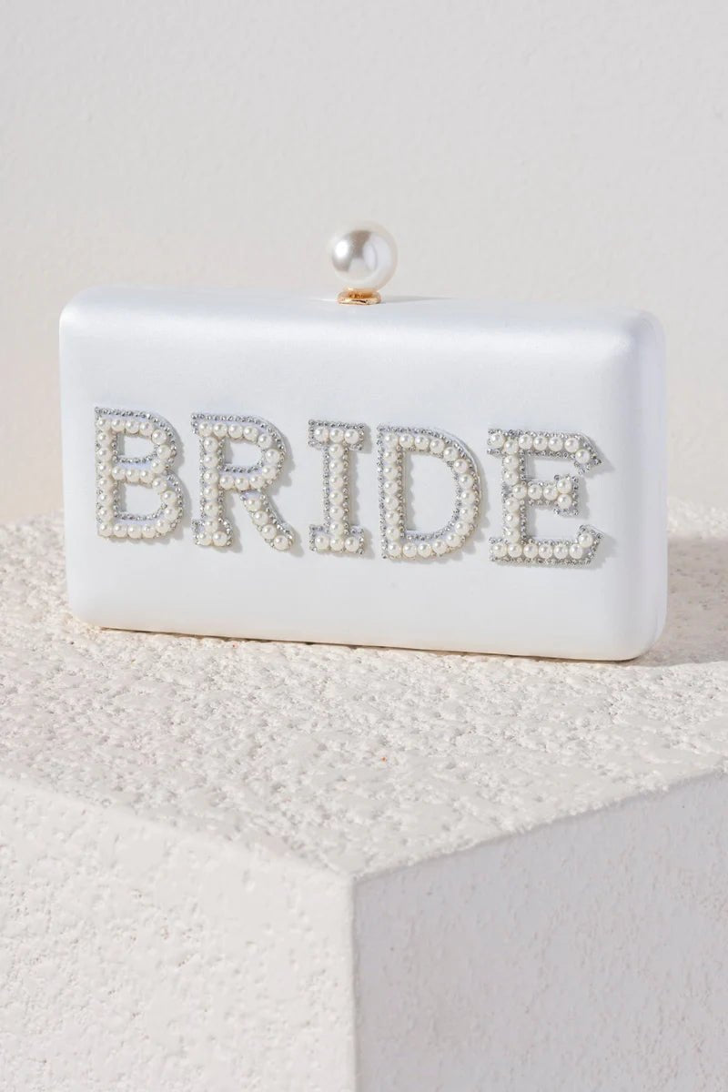 Shiraleah "Bride" Pearl Minaudiere, Ivory - Juli's Wearable Art