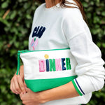 Shiraleah "Dinker" Zip Pouch, Ivory - Juli's Wearable Art