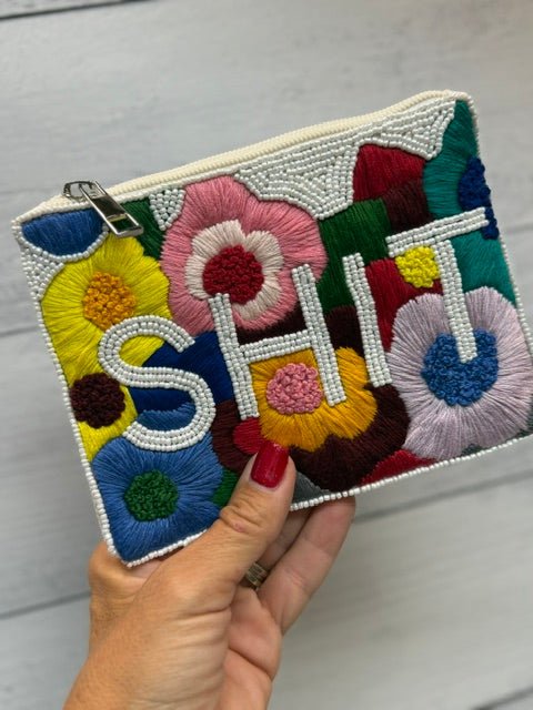 Sh*t Beaded Coin Wallet