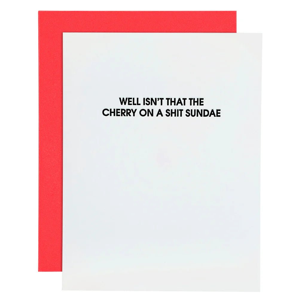 Sh*t Sundae | Letterpress Card - Juli's Wearable Art