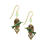 Silver Forest Hummingbird Earrings - Juli's Wearable Art