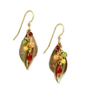 Silver Forest Leafy Dangle Earrings - Juli's Wearable Art