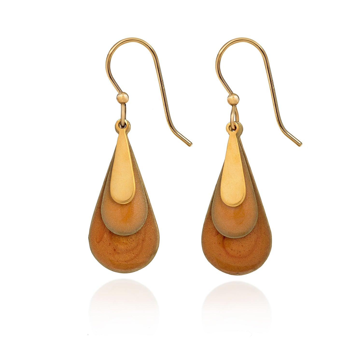 Silver Forest Lovely Layered Tears Earrings