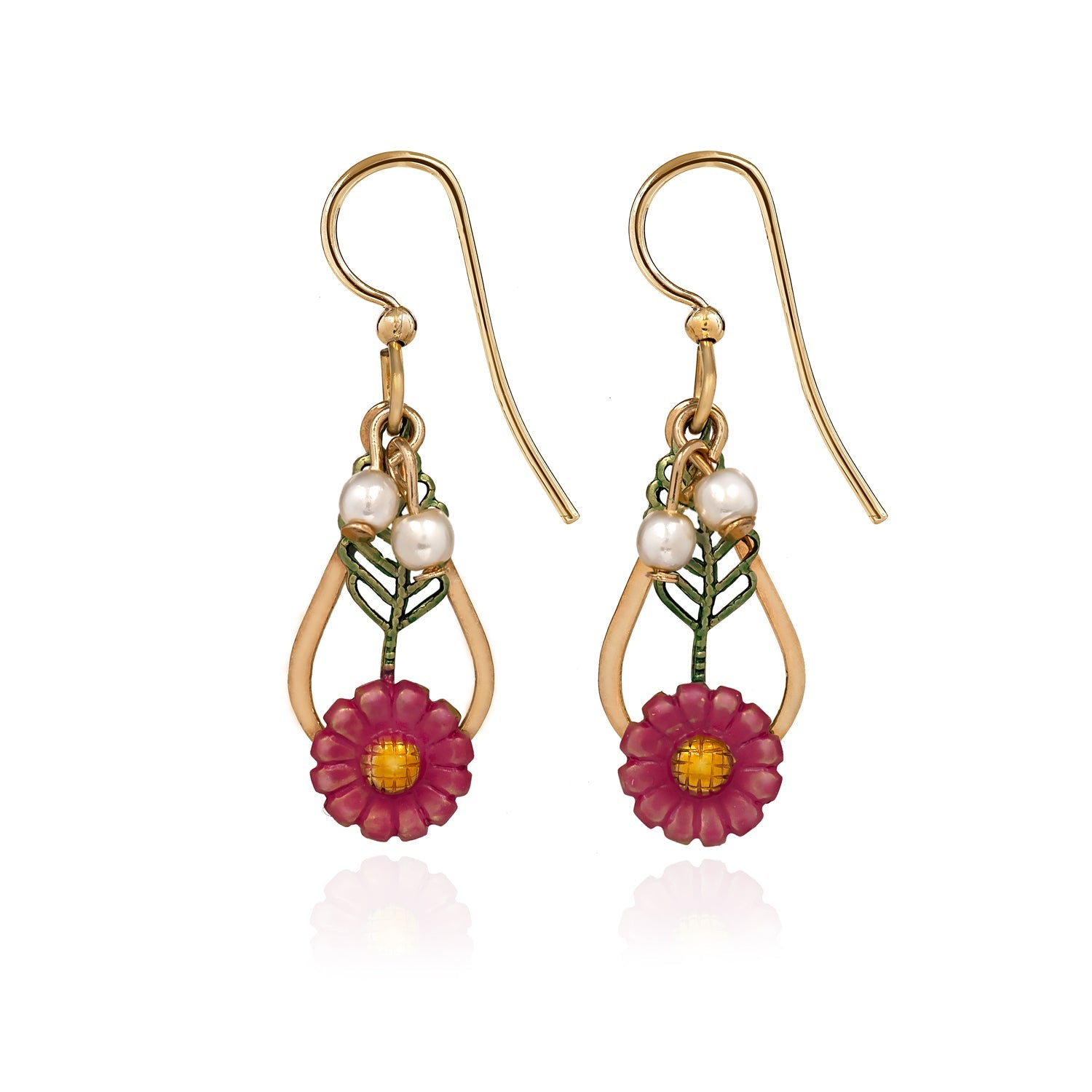 Silver Forest Organic Floral Earrings - Juli's Wearable Art