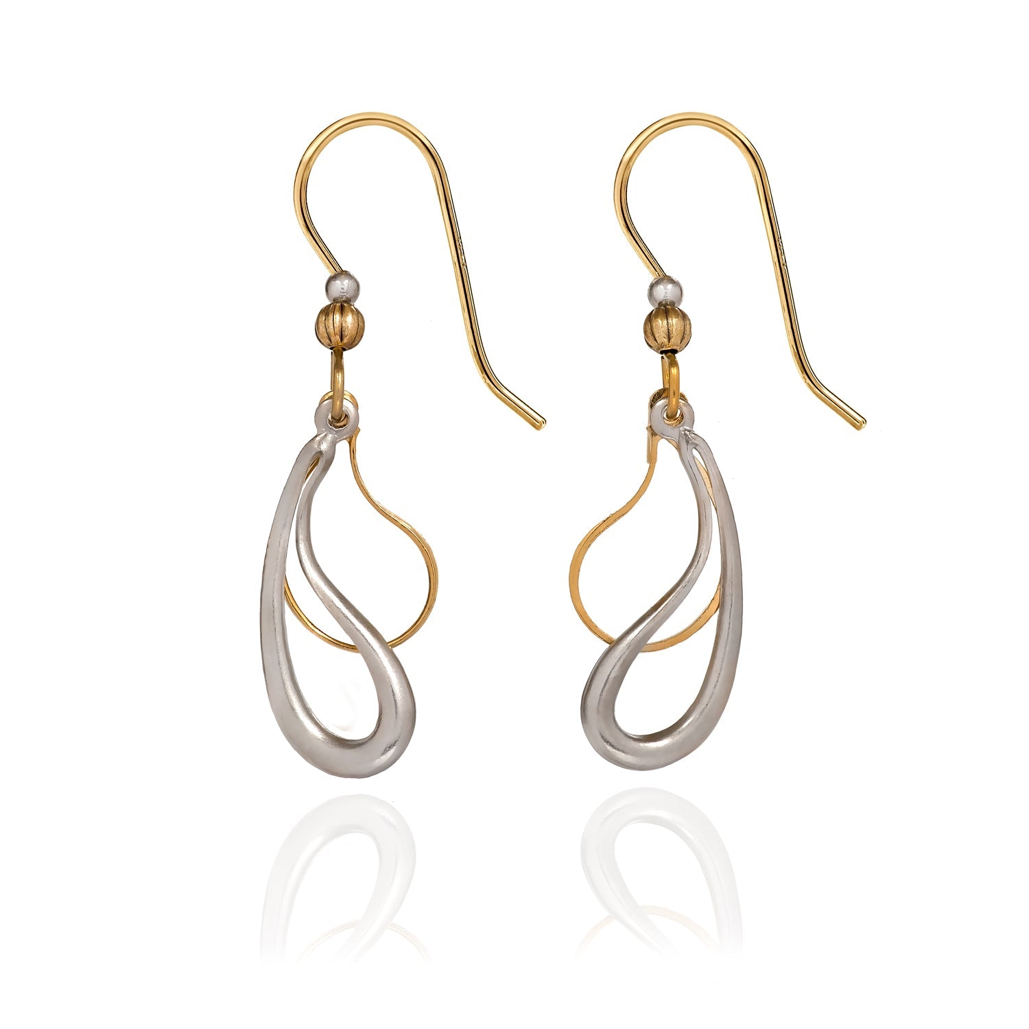 Silver Forest Playful Paisley Earrings - Juli's Wearable Art