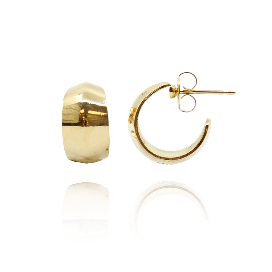 Silver Forest | Spirit Collection | Chunky Gold Hoop Earrings - Juli's Wearable Art