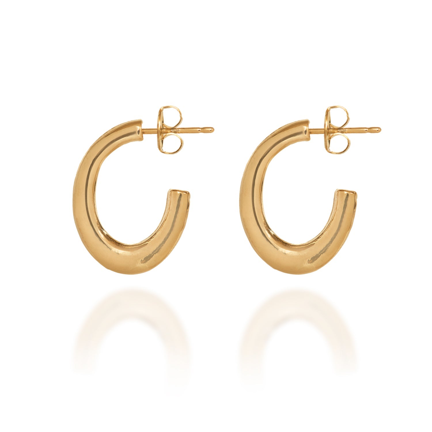 Silver Forest | Spirit Collection | Gold Chunky Hoop Earrings