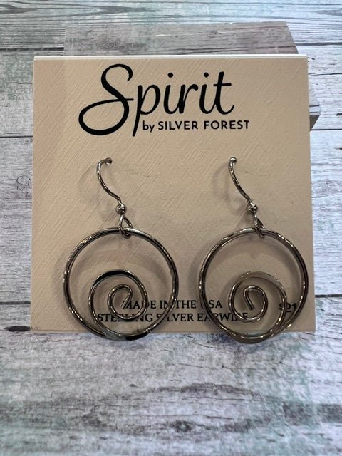 Silver Forest | Spirit Collection | Open Hoop Silver Coil