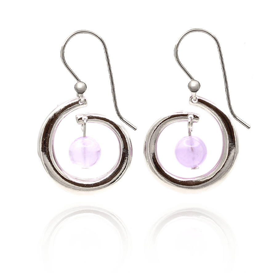 Silver Forest | Spirit Collection | Silver Sculpted Curl Earrings - Juli's Wearable Art