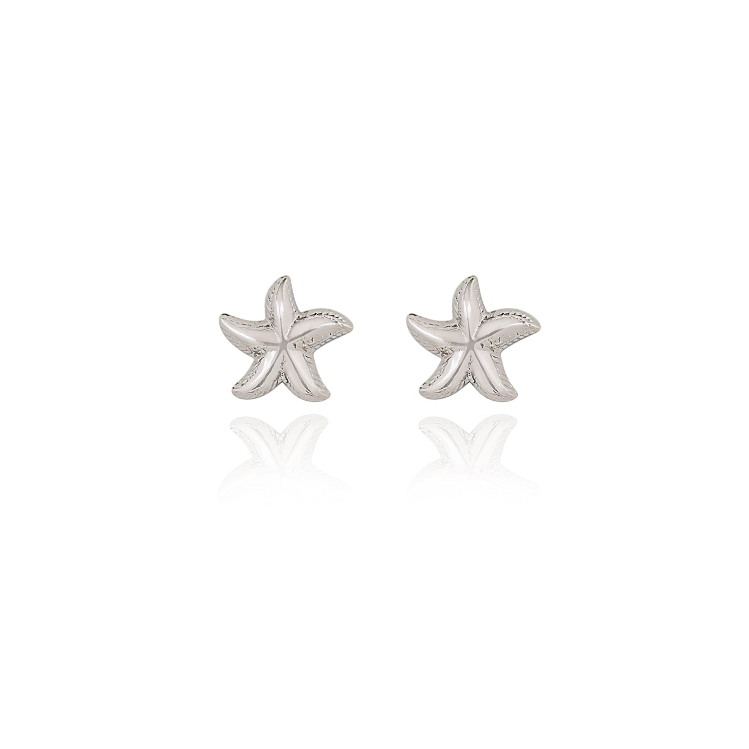Silver Forest | Spirit Collection | Silver Starfish Post Earrings - Juli's Wearable Art