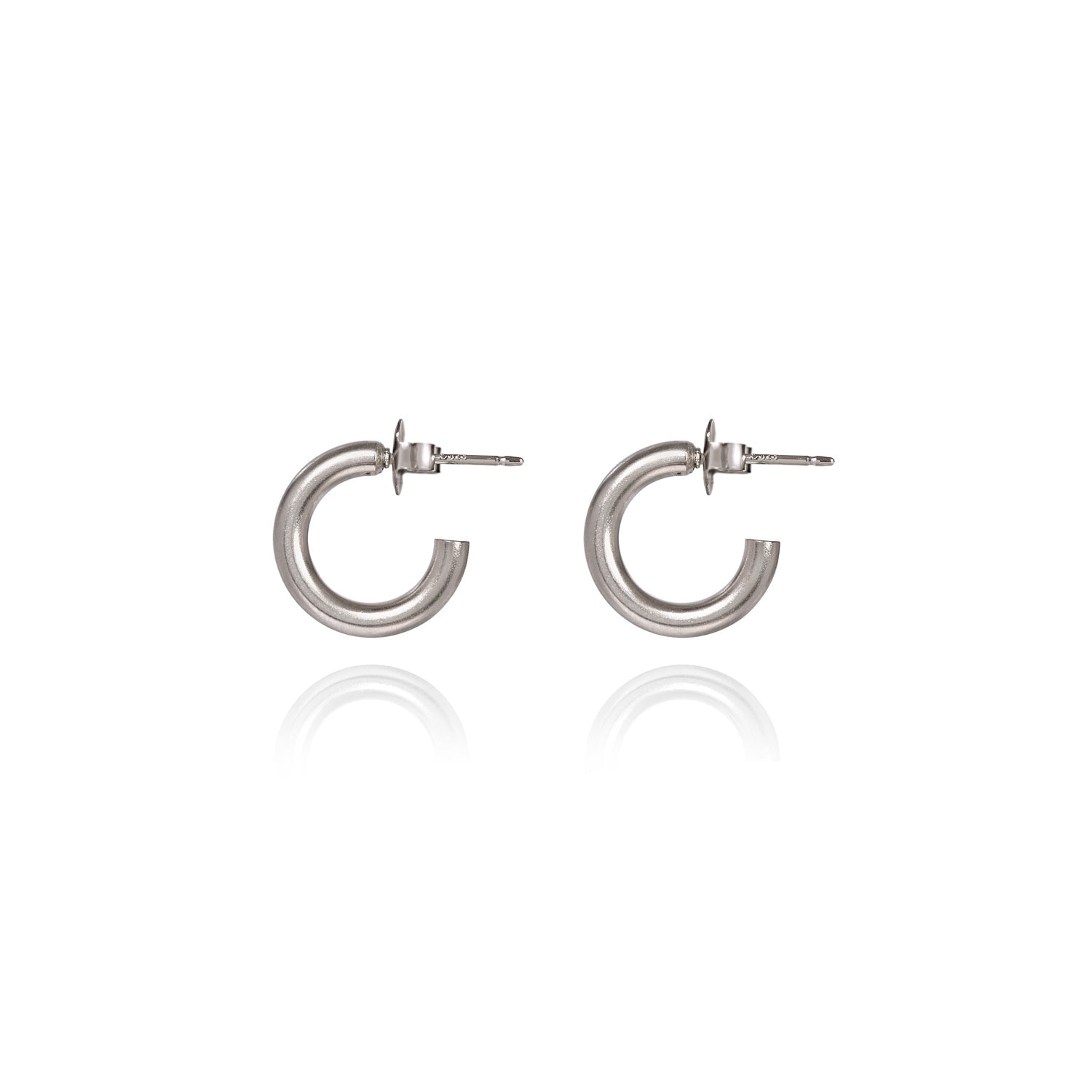 Silver Forest | Spirit Collection | Small Silver Classic Hoop - Juli's Wearable Art