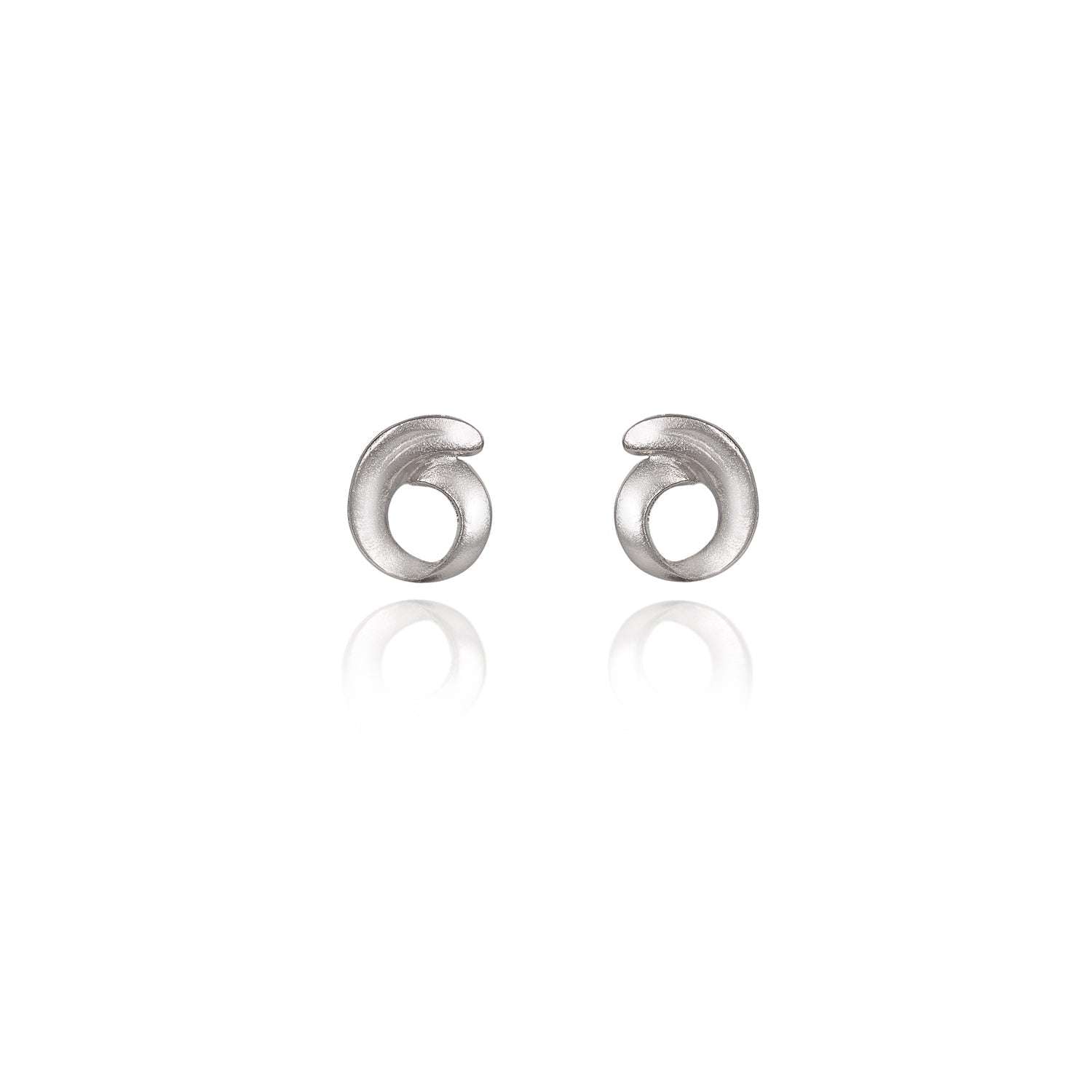Silver Forest | Spirit Collection | Small Silver Curl Post - Juli's Wearable Art