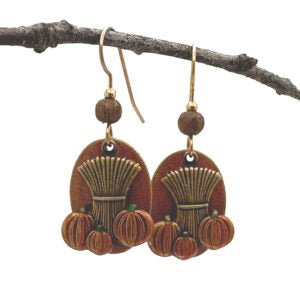 Silver Forest Sweaf of Wheat Earrings - Juli's Wearable Art