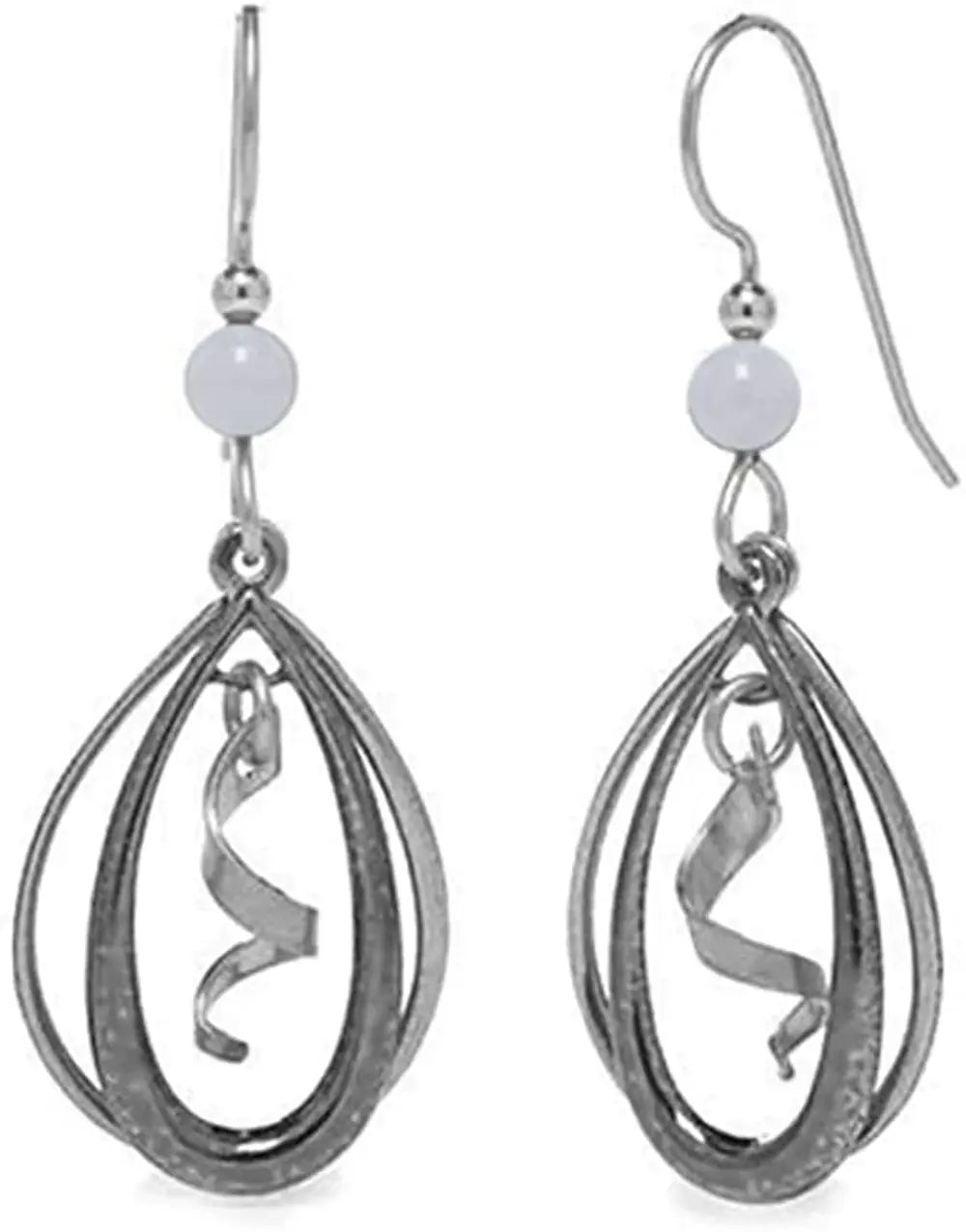 Silver Forest Teardrop Duo Earrings - Juli's Wearable Art