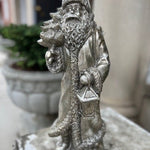 Silver Santa with Gift Sack Statue - Juli's Wearable Art