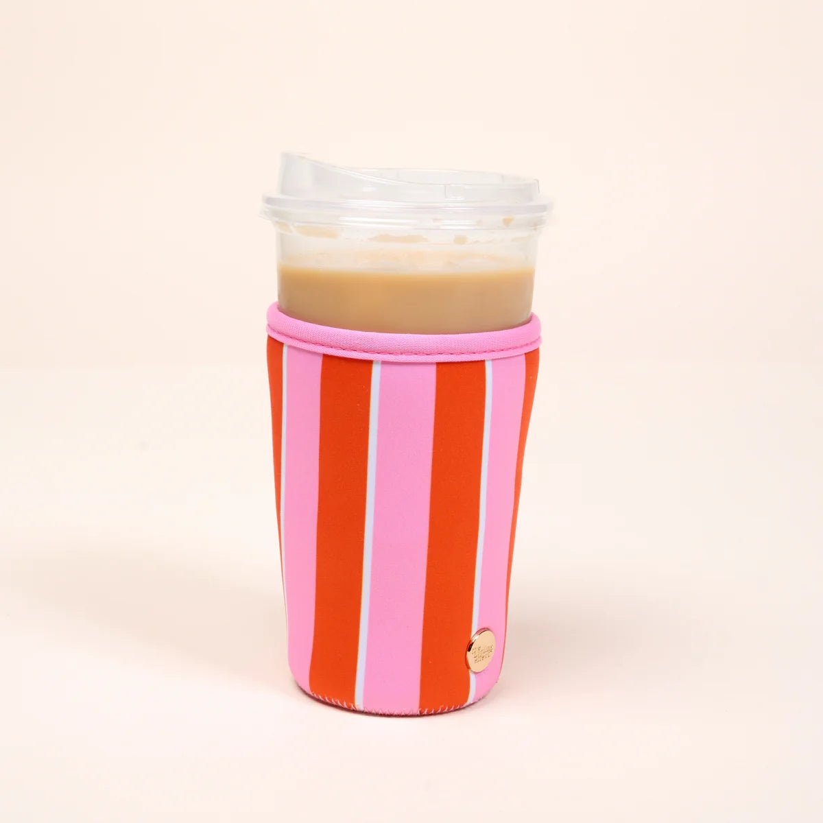 Sip Savvy Drink Sleeve | Large | Sicily Stripes Pink