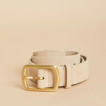 Siren Thin Belt | Cream Suede - Juli's Wearable Art