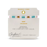 Skylar Paige AUNT Morse Code Tila Beaded Bracelet - Silly Sorbet - Juli's Wearable Art