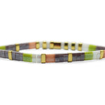 Skylar Paige BESTIE Morse Code Tila Beaded Bracelet - Juli's Wearable Art
