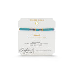 Skylar Paige BLESSED Morse Code Tila Beaded Bracelet - Juli's Wearable Art
