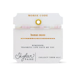 Skylar Paige BONUS MOM Morse Code Tila Bracelet - Juli's Wearable Art