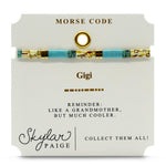 Skylar Paige GIGI Morse Code Tila Bracelet - Juli's Wearable Art