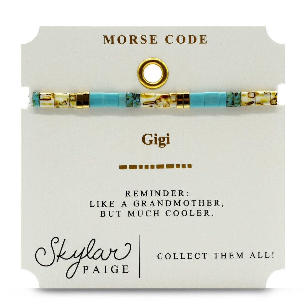 Skylar Paige GIGI Morse Code Tila Bracelet - Juli's Wearable Art