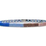 Skylar Paige GODMOTHER Morse Code Tila Beaded Bracelet - Bibbidi Bobbidi Blue - Juli's Wearable Art