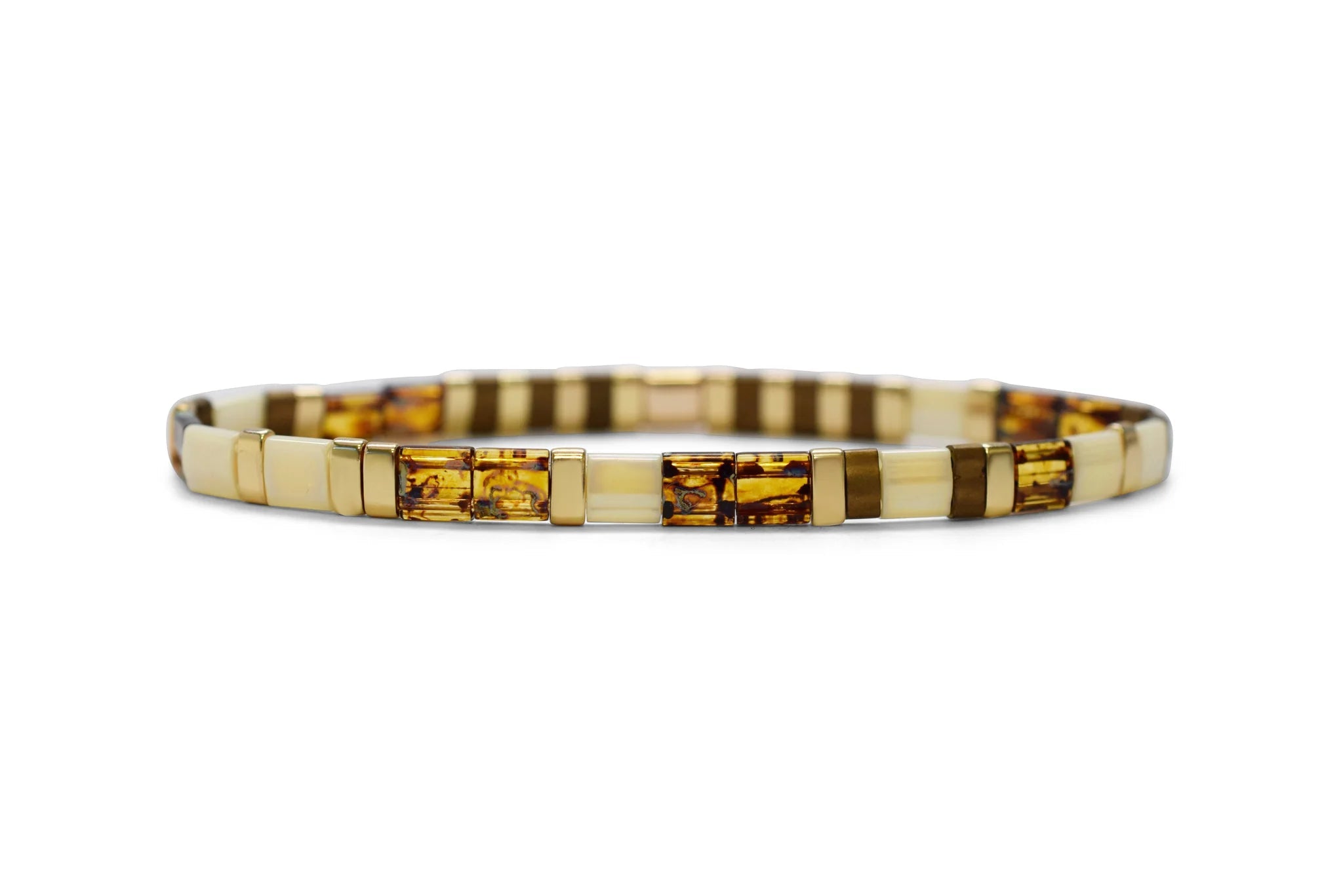 Skylar Paige GRANDMA Morse Code Tila Beaded Bracelet - Juli's Wearable Art
