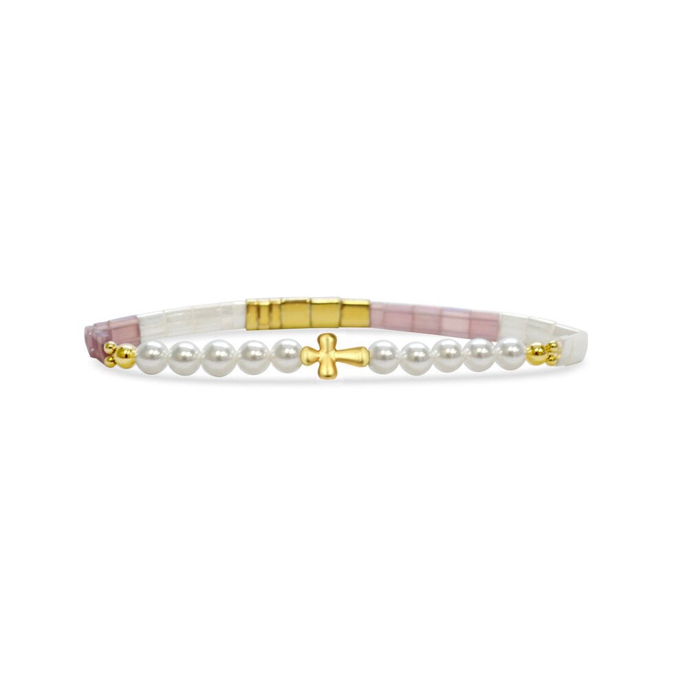 Skylar Paige Heavenly Words Matthew 19:26 Beaded Bracelet - Juli's Wearable Art