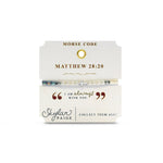 Skylar Paige Heavenly Words Matthew 28:20 Beaded Bracelet - Juli's Wearable Art