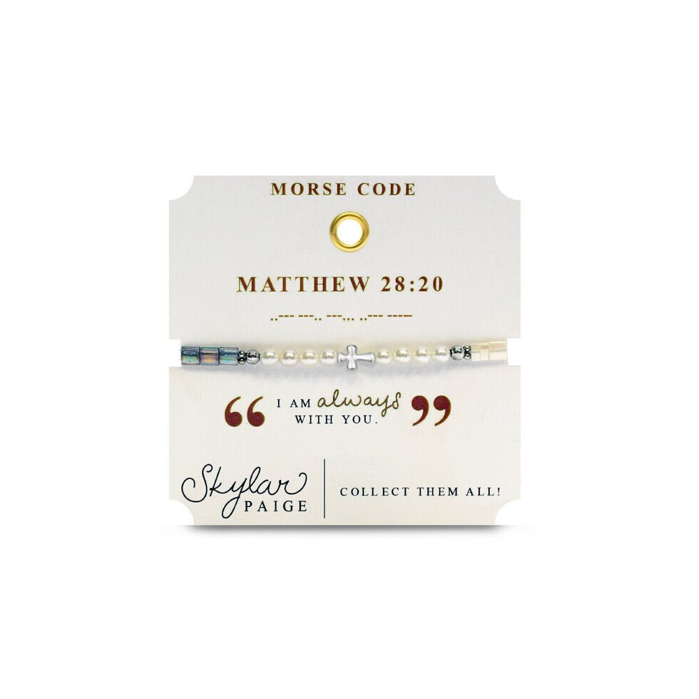 Skylar Paige Heavenly Words Matthew 28:20 Beaded Bracelet