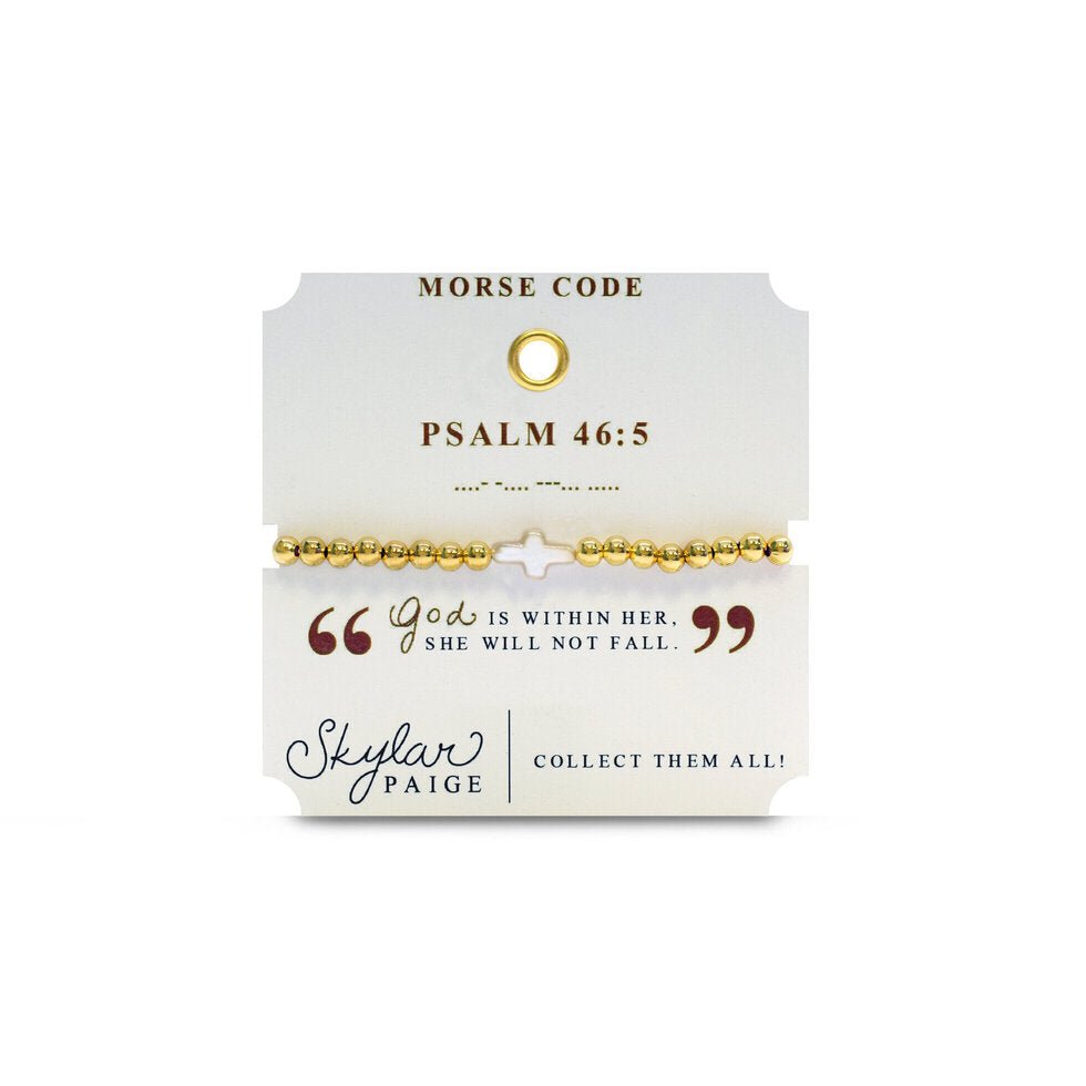 Skylar Paige Heavenly Words Psalm 46:5 Beaded Bracelet