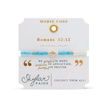 Skylar Paige Heavenly Words Romans 12:12 Beaded Bracelet - Juli's Wearable Art