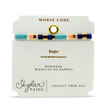 Skylar Paige - HOPE - Morse Code Tila Beaded Bracelet - Just beachy bellini - Juli's Wearable Art