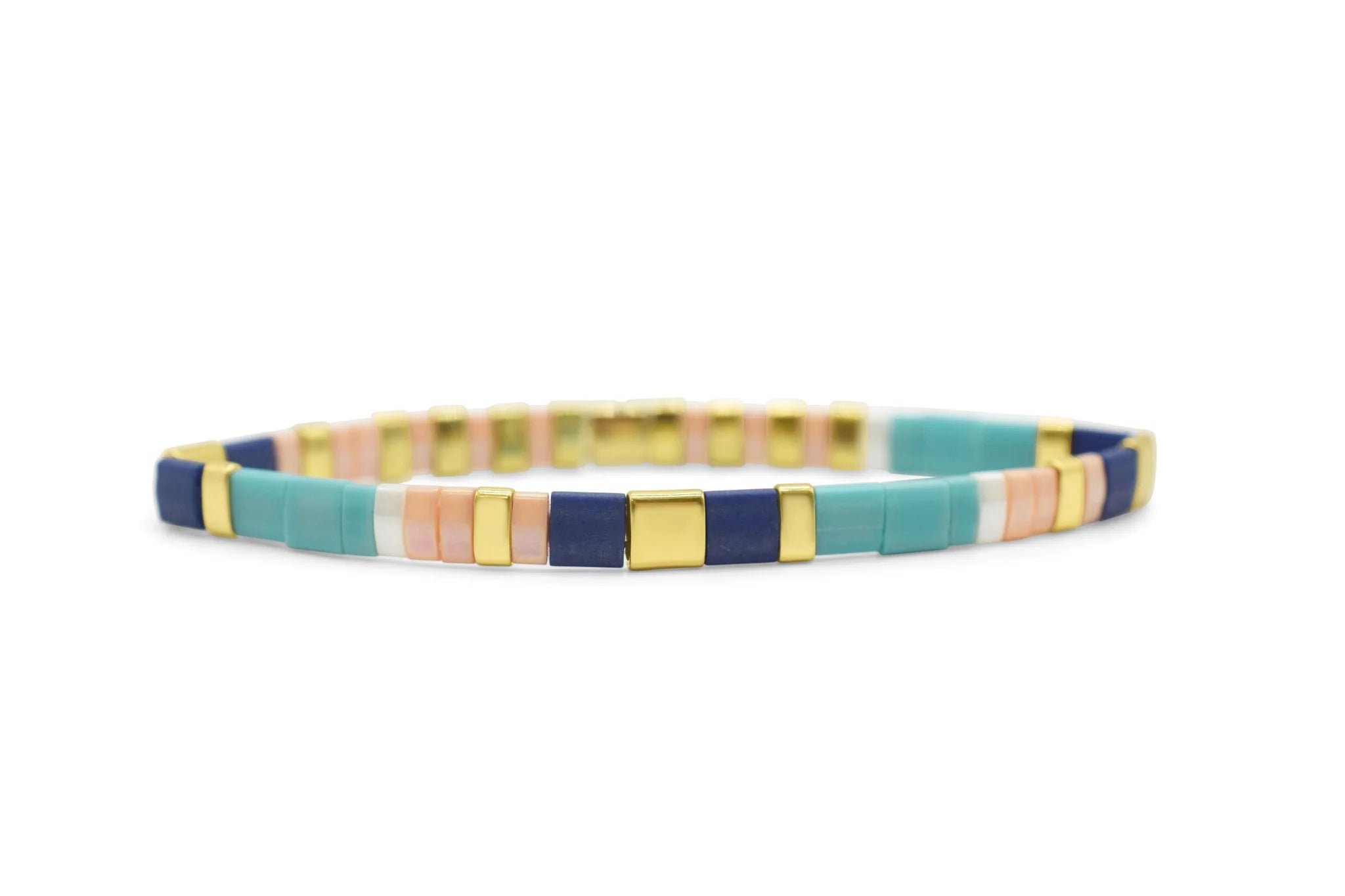 Skylar Paige - HOPE - Morse Code Tila Beaded Bracelet - Just beachy bellini - Juli's Wearable Art
