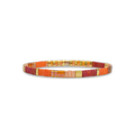 Skylar Paige HUSTLE Morse Code Tila Beaded Bracelet - Juli's Wearable Art