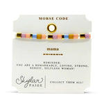 Skylar Paige MAMA Morse Code Tila Beaded Bracelet - Juli's Wearable Art