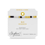 Skylar Paige Morse Code Tila Bracelet | Do It! - Juli's Wearable Art