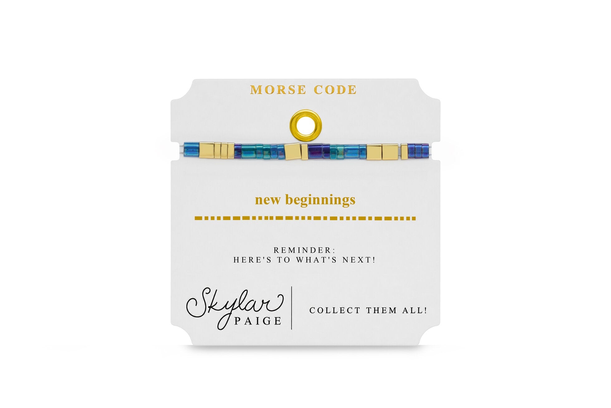 Skylar Paige Morse Code Tila Bracelet | New Beginnings