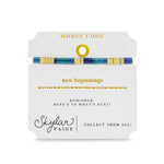 Skylar Paige Morse Code Tila Bracelet | New Beginnings - Juli's Wearable Art