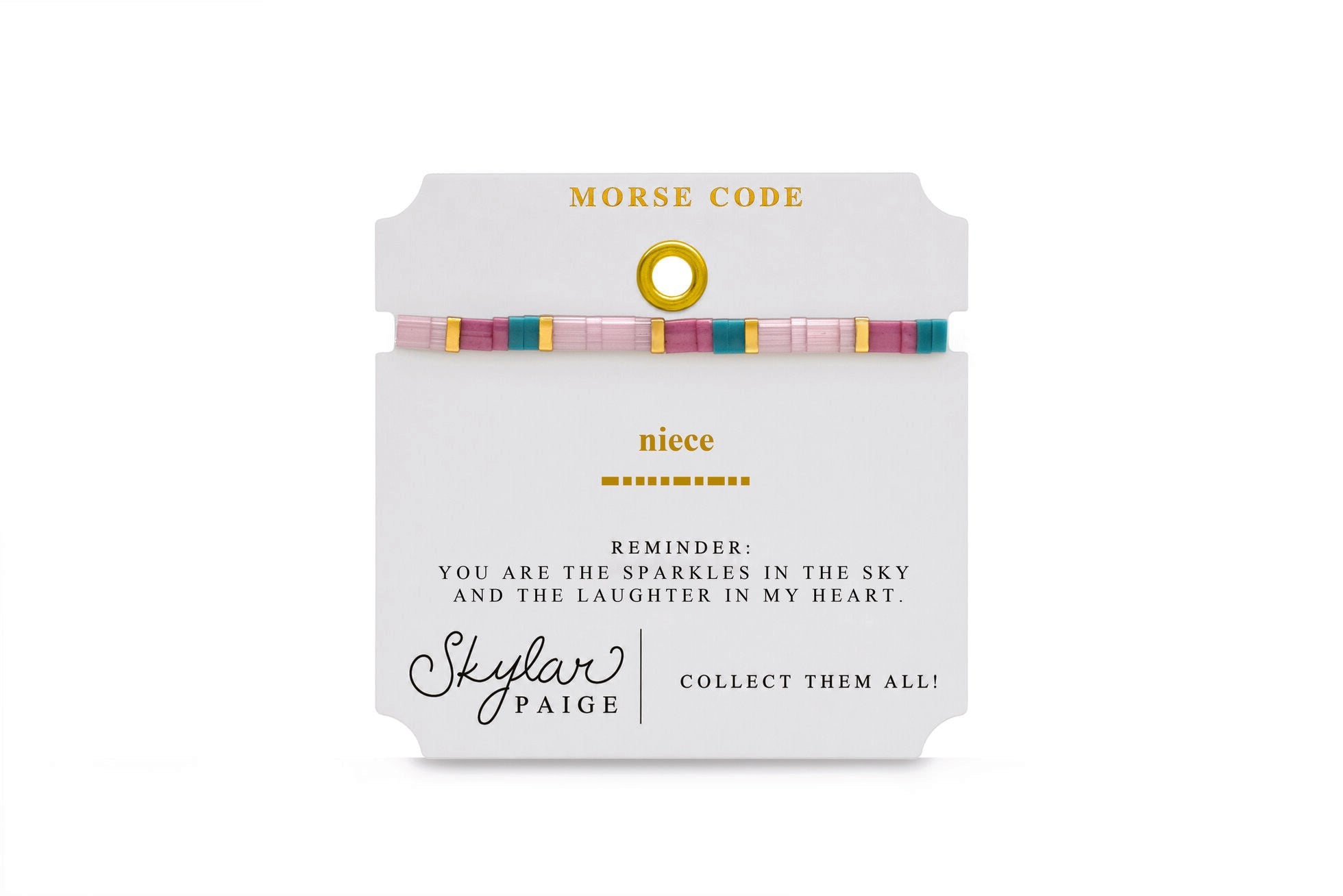 Skylar Paige Morse Code Tila Bracelet | Niece