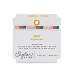 Skylar Paige Morse Code Tila Bracelet | Niece - Juli's Wearable Art