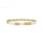 Skylar Paige Morse Code Tila Bracelet | White | "ROCK ON!" - Juli's Wearable Art