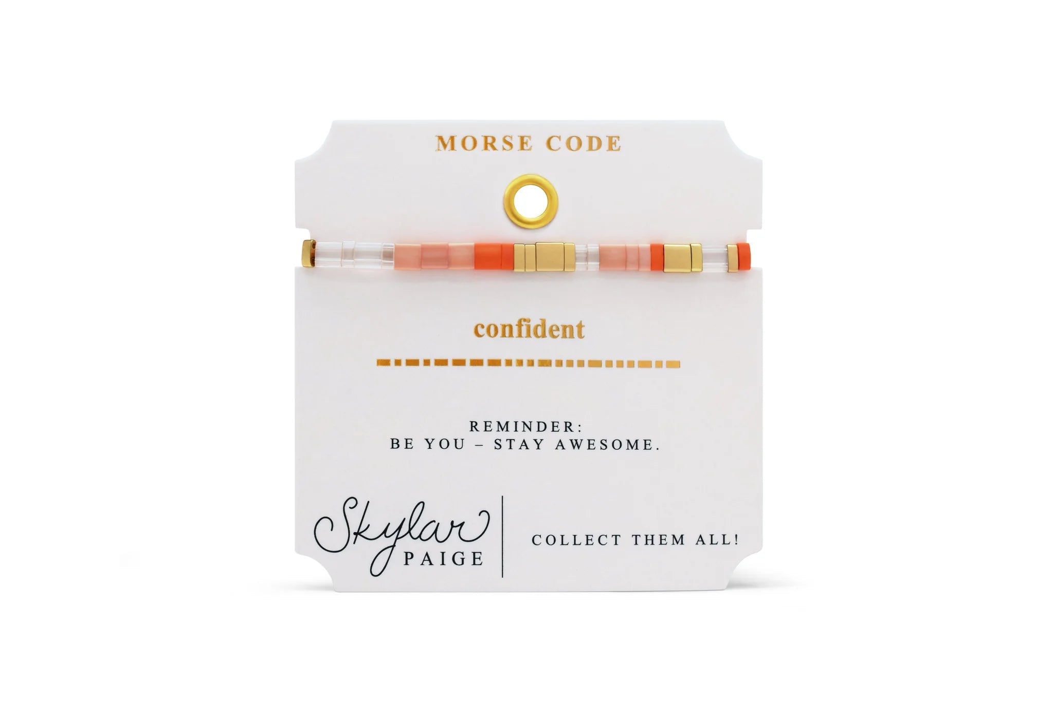 Skylar Paige ONFIDENT Morse Code Tila Bracelet