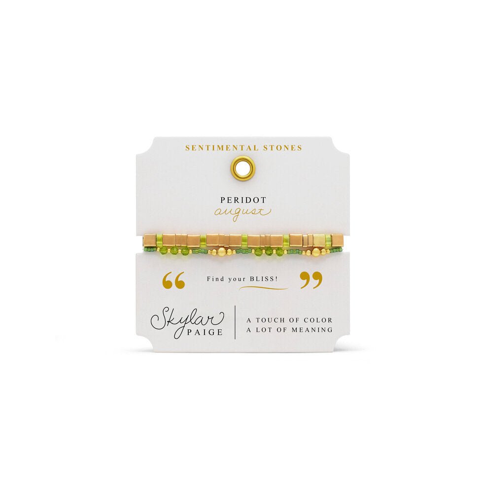 Skylar Paige Sentimental Stones | August | Peridot