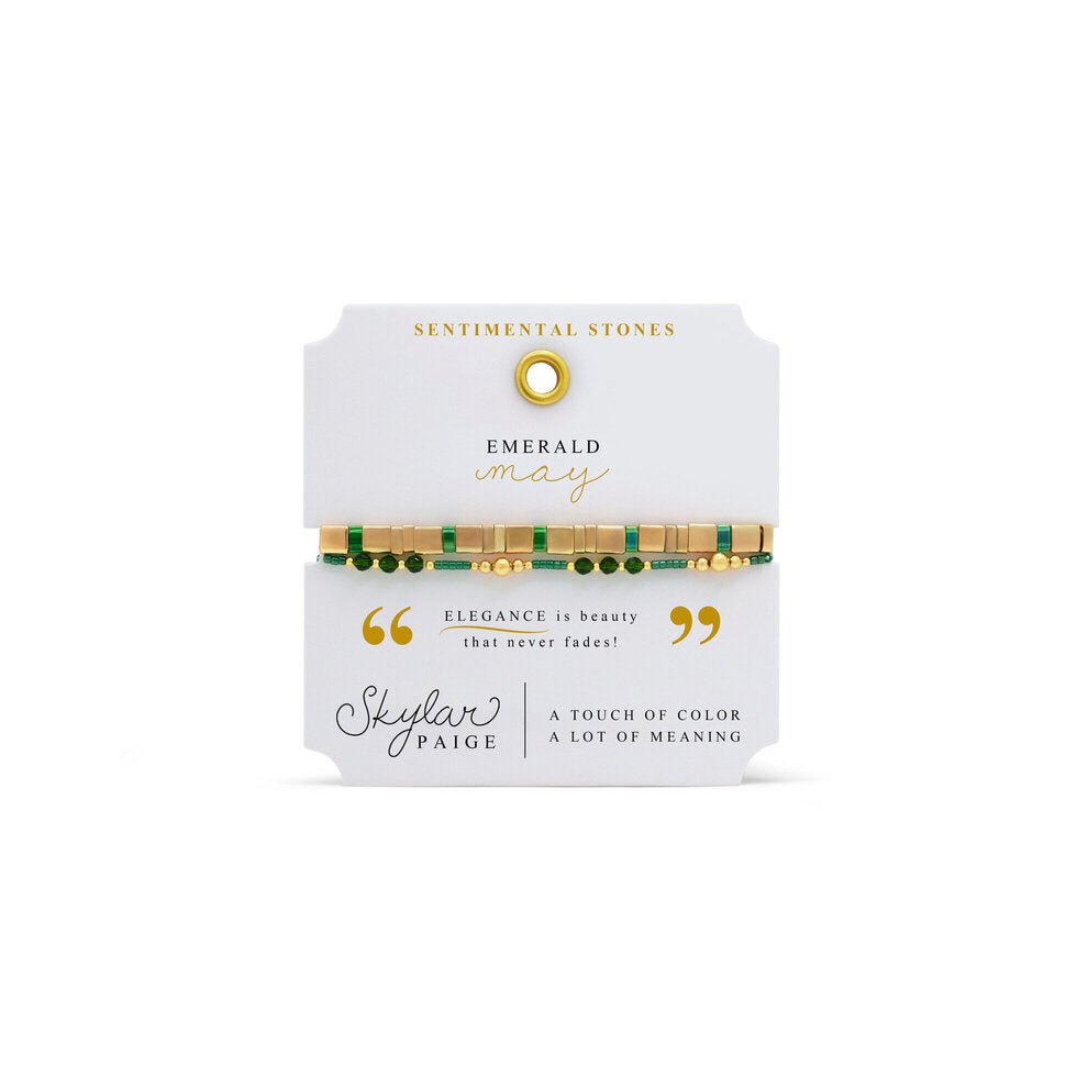 Skylar Paige Sentimental Stones | May | Emerald