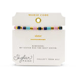 Skylar Paige SISTER Morse Code Tila Beaded Bracelet - Juli's Wearable Art